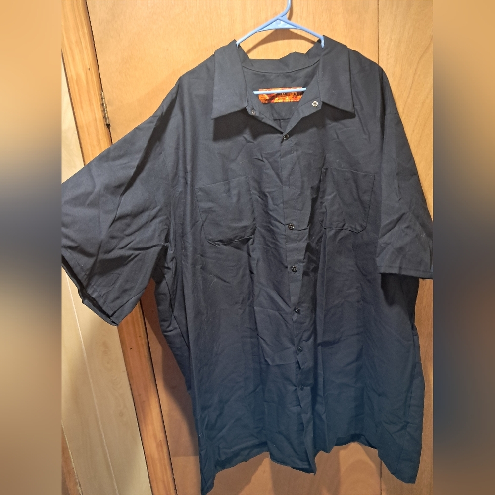 Men's Navy Blue Casual Button Down Shirt